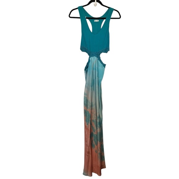 Intimately Free People Playing Favorites Maxi Slip Cut Out Maxi Dress Silky - Picture 6 of 11